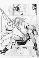 Wolverine/Shanna Unused Page Comic Art